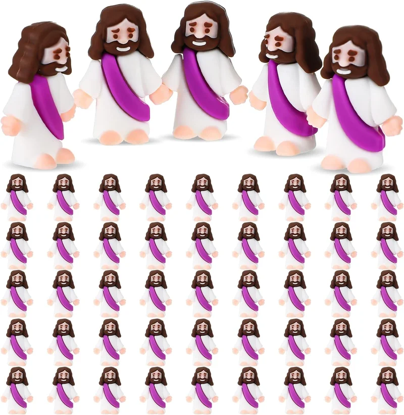 Mini Jesus Figurine Easter Decorations-Festivesl