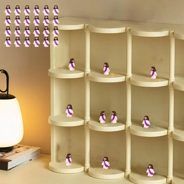 Mini Jesus Figurine Easter Decorations-Festivesl