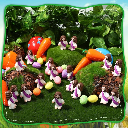 Mini Jesus Figurine Easter Decorations-Festivesl