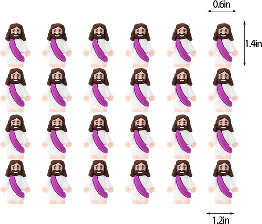 Mini Jesus Figurine Easter Decorations-Festivesl