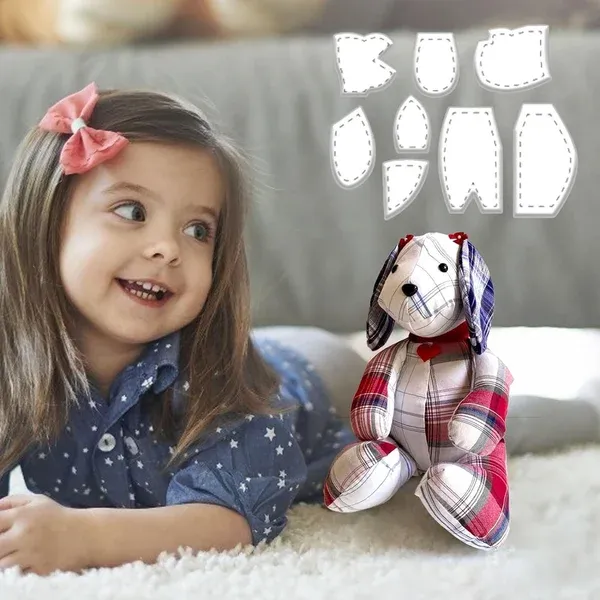 2024 New Year Sale- Memory Bear Template Ruler Set(7 PCS)-Festivesl