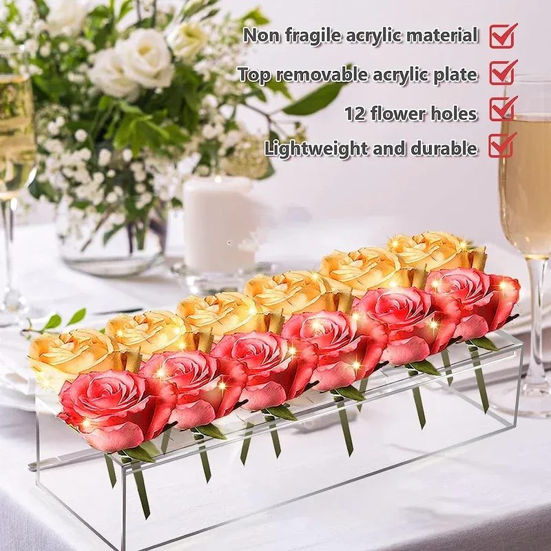 💓Mother's Day Gift - Clear Acrylic Flower Vase-Festivesl