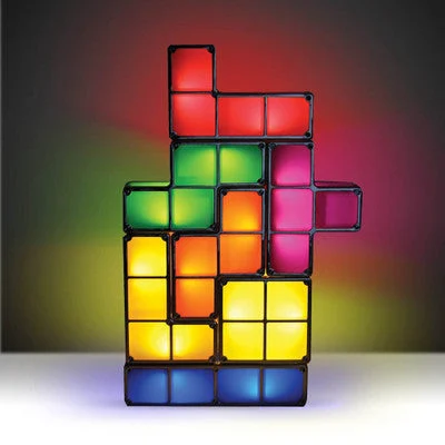 Creative Tetris Lamp Building Blocks USB Charging Night Light-Festivesl