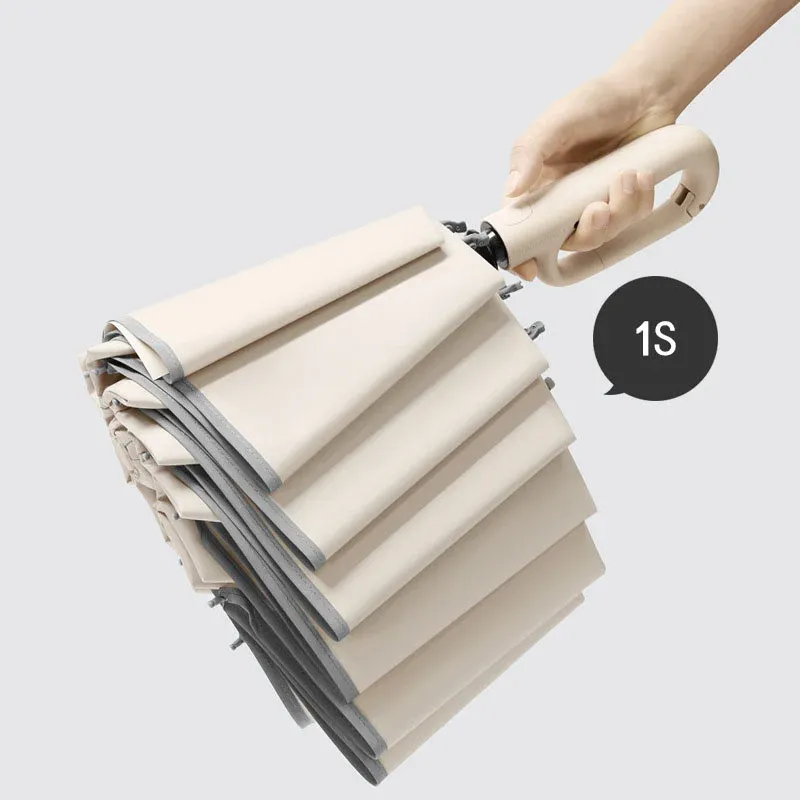 Ring buckle umbrella, Reflective Safety Strip, Sturdy Windproof, Travel Portable-Festivesl