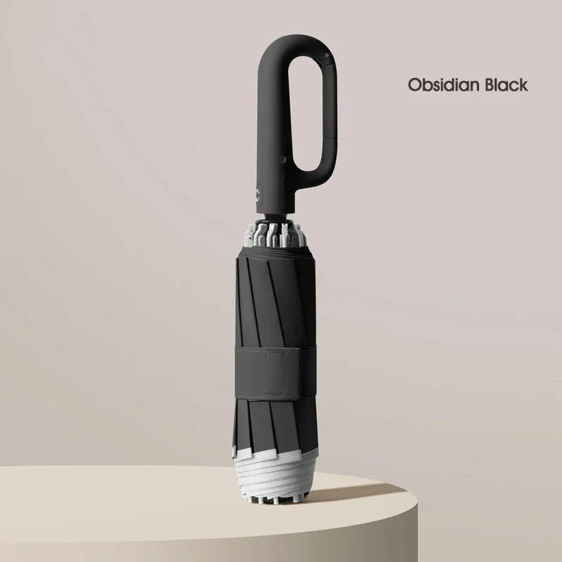 Ring buckle umbrella, Reflective Safety Strip, Sturdy Windproof, Travel Portable-Festivesl