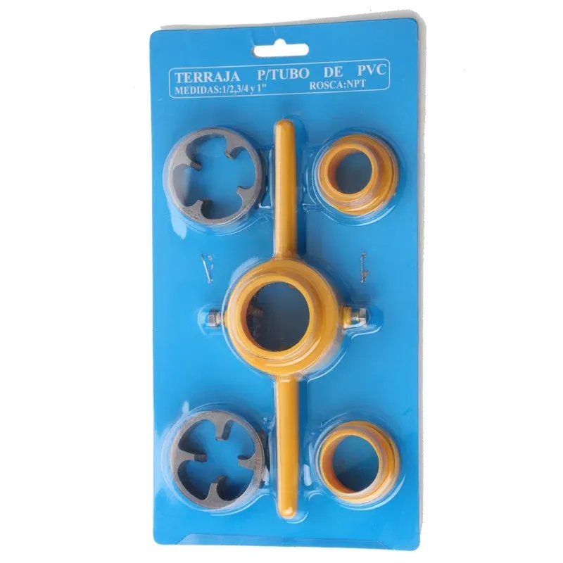 6-Piece Set Of Water Pipe Die Plastic Pipe Die Tap Wrench Set-Festivesl