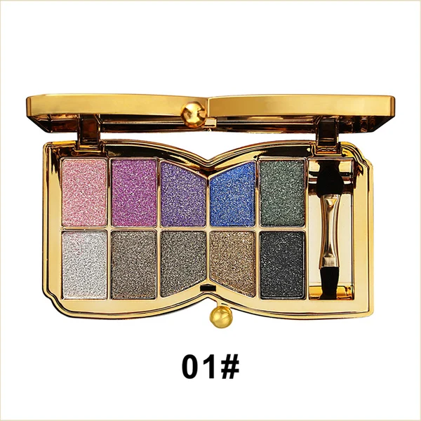 (BUY 2 SAVE 15%)✨10 Colors Sparkle Shimmer Eyeshadow Palette-Festivesl