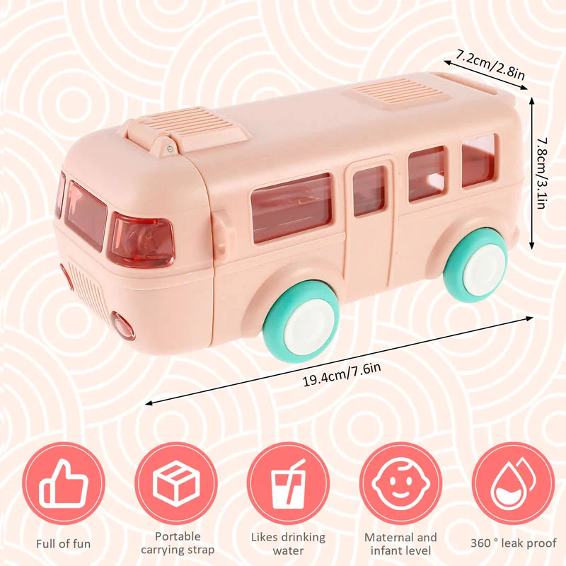 🌈💫 Promotion-SAVE 45% OFF🌈💫💥Baby Bus Straw Cup-Festivesl