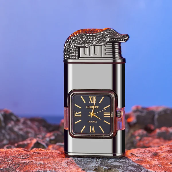 🔥49% OFF TODAY🎁Windproof Lighter Vintage Watch Bezel Jet flame Torch-Festivesl