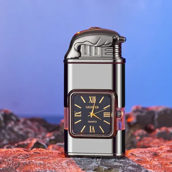 🔥49% OFF TODAY🎁Windproof Lighter Vintage Watch Bezel Jet flame Torch-Festivesl