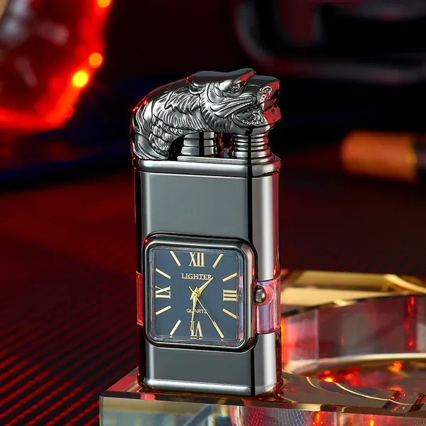 🔥49% OFF TODAY🎁Windproof Lighter Vintage Watch Bezel Jet flame Torch-Festivesl