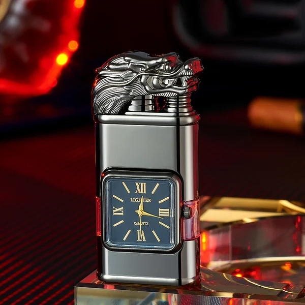 🔥49% OFF TODAY🎁Windproof Lighter Vintage Watch Bezel Jet flame Torch-Festivesl