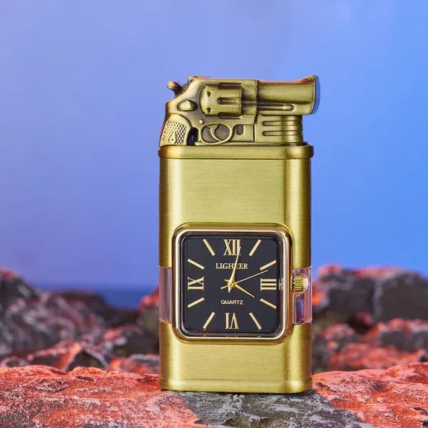 🔥49% OFF TODAY🎁Windproof Lighter Vintage Watch Bezel Jet flame Torch-Festivesl