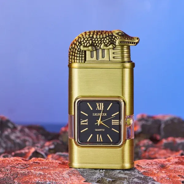 🔥49% OFF TODAY🎁Windproof Lighter Vintage Watch Bezel Jet flame Torch-Festivesl