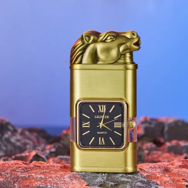 🔥49% OFF TODAY🎁Windproof Lighter Vintage Watch Bezel Jet flame Torch-Festivesl