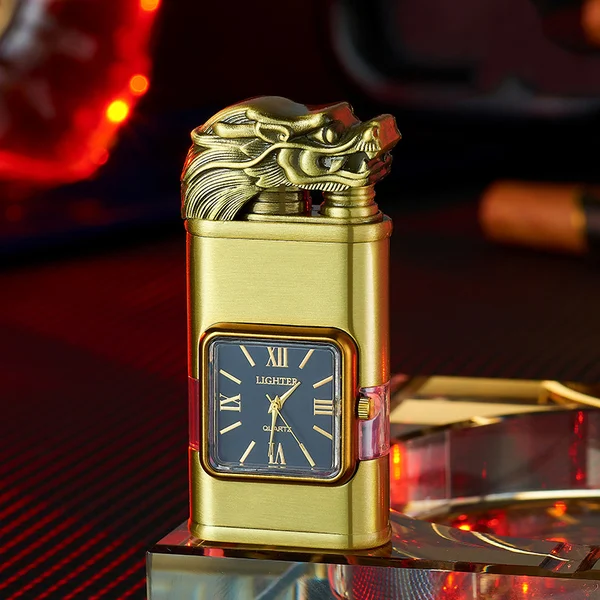 🔥49% OFF TODAY🎁Windproof Lighter Vintage Watch Bezel Jet flame Torch-Festivesl