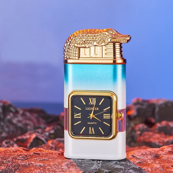 🔥49% OFF TODAY🎁Windproof Lighter Vintage Watch Bezel Jet flame Torch-Festivesl