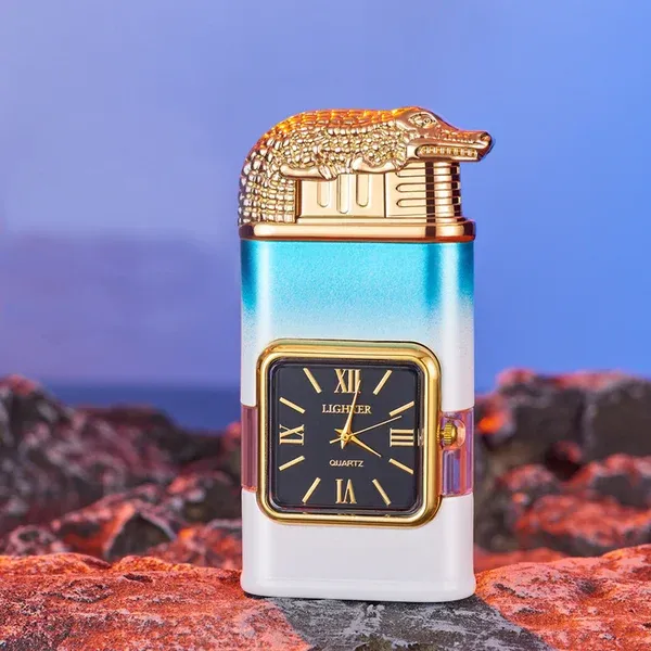 🔥49% OFF TODAY🎁Windproof Lighter Vintage Watch Bezel Jet flame Torch-Festivesl