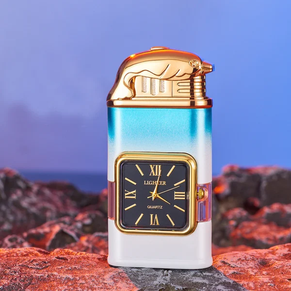🔥49% OFF TODAY🎁Windproof Lighter Vintage Watch Bezel Jet flame Torch-Festivesl