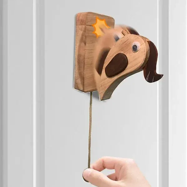 Wooden Handmade Creative Woodpecker Door Bell-Festivesl