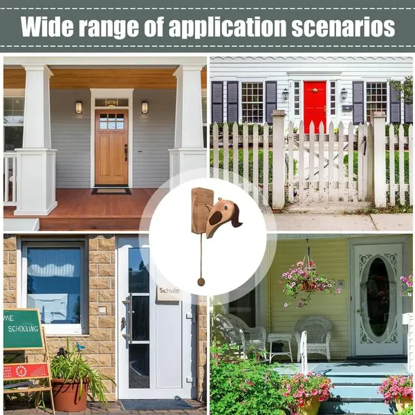 Wooden Handmade Creative Woodpecker Door Bell-Festivesl