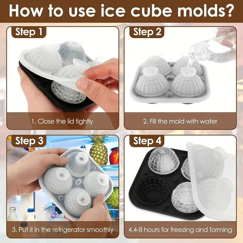 🎁The 3rd one is FREE🧊Silicone Whiskey Ice Cubes Mold-Festivesl