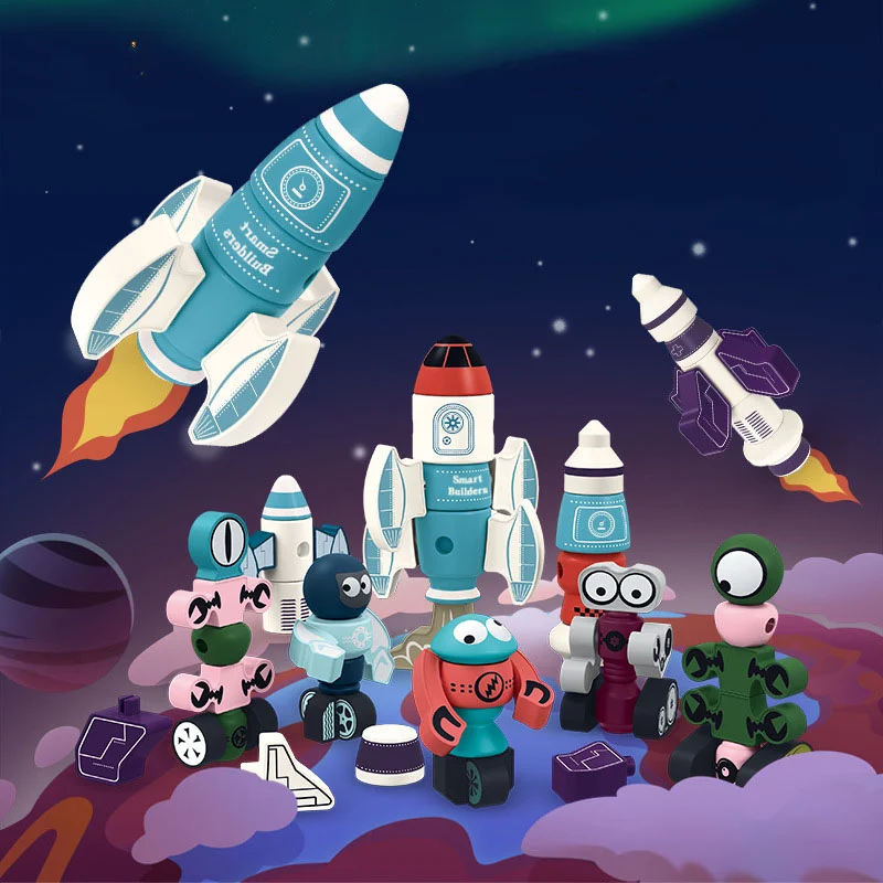 🚀Magnetic model self-assembly puzzle building blocks-Festivesl