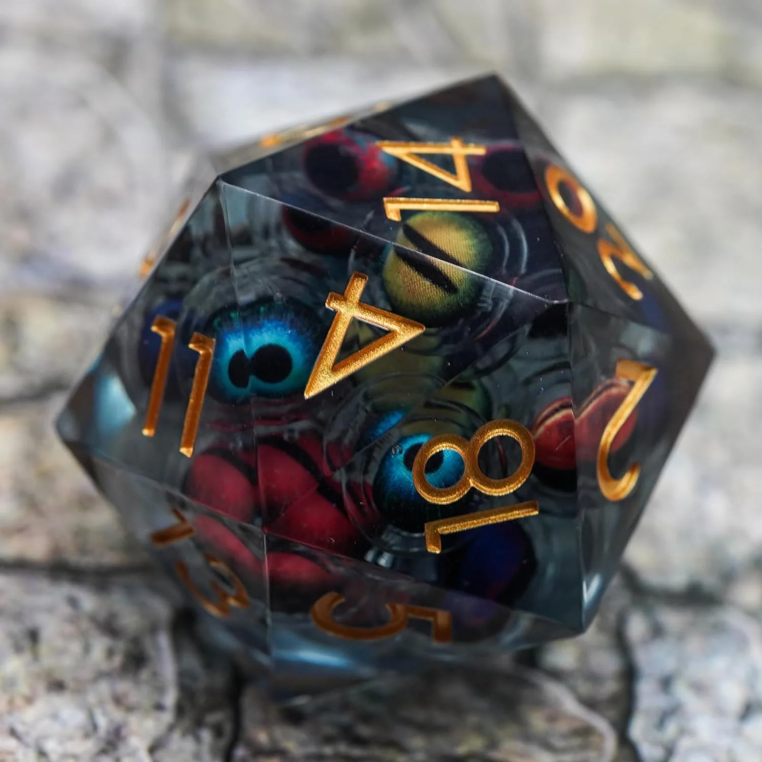 Eye Liquid Core Dice Set-Festivesl