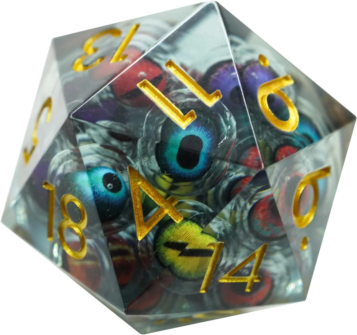 Eye Liquid Core Dice Set-Festivesl