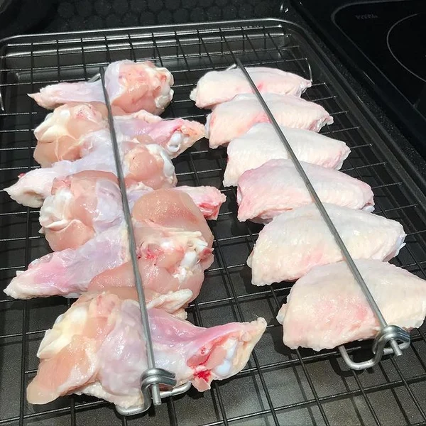 🐔Wing Rails make it easier to grill your chicken wings!🍗-Festivesl