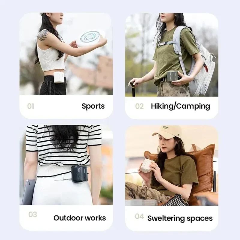 ❤️‍🔥BUY 2 FREE SHIPPING❤️‍🔥-Bladeless Waist Mounted Electric Fan-Festivesl