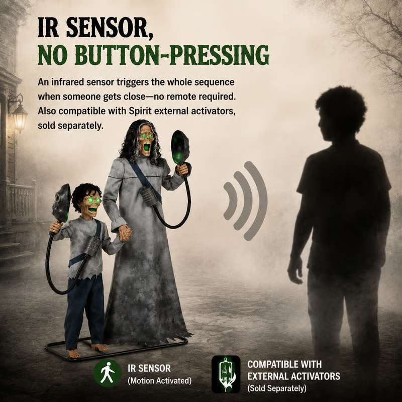 💀 Doomsday Duo Animatronic — The Power Plant Horror Story Your Neighbors Won't Forget 😱 Ideal for Yard & Porch Haunts-Festivesl