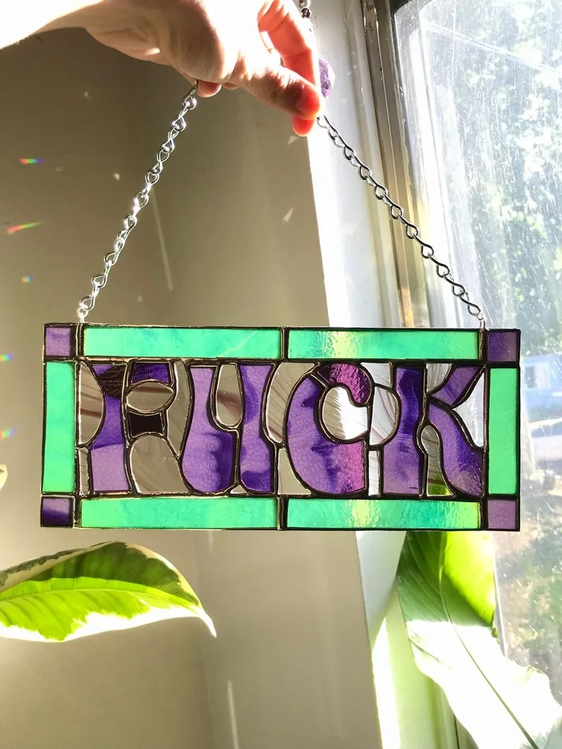 F*CK Suncatcher-Festivesl