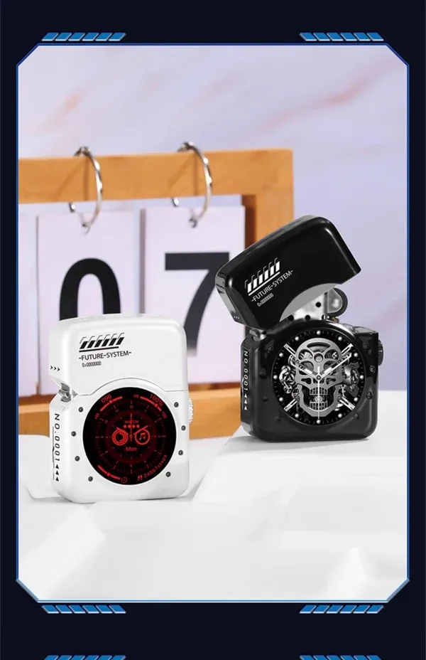 Lighter Genuine Intelligent Creative Touch Screen Intelligent Windproof Kerosene Lighter-Festivesl