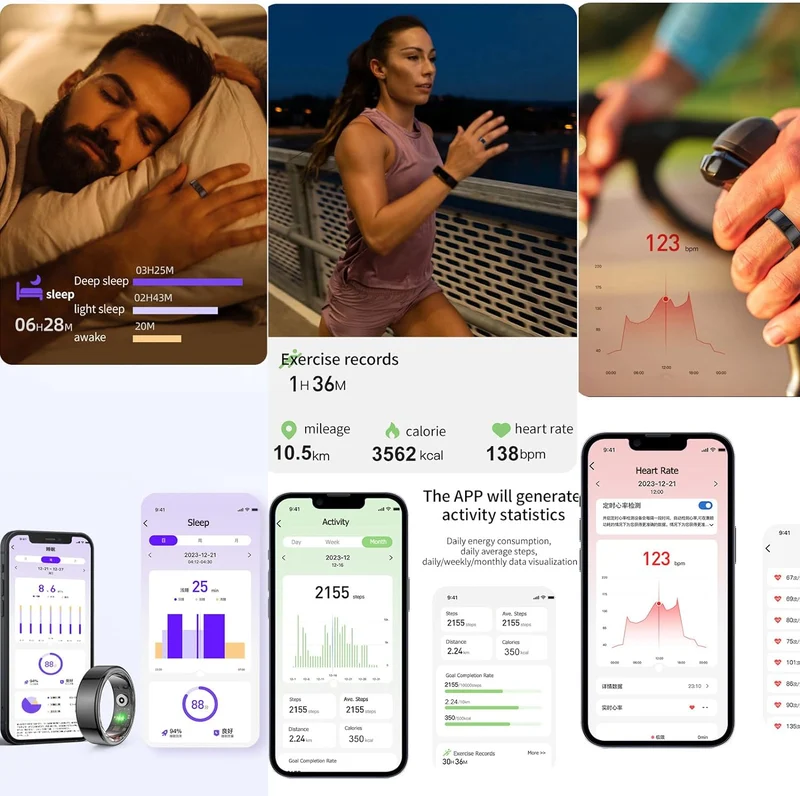 🔥Portable Smart Health Tracker Ring for All Age-Festivesl