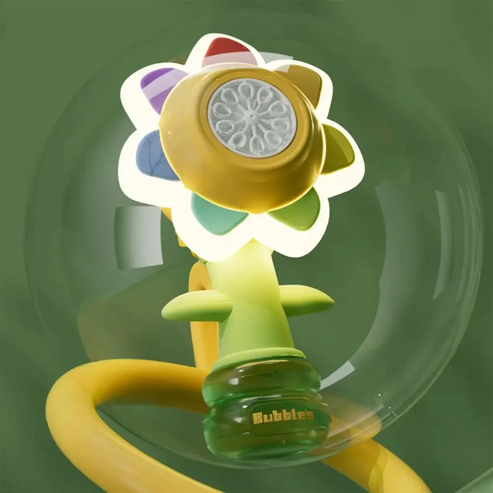 🌻Electric sunflower shakes head dancing bubble machine toys🌻-Festivesl