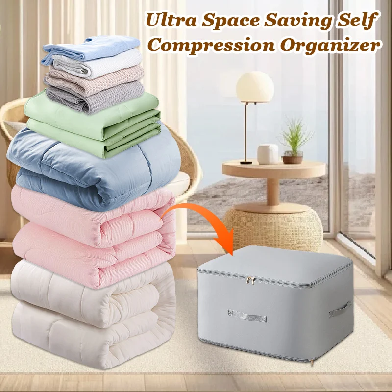 🔥LAST DAY SALE - Ultra Space Saving Self Compression Organizer-Festivesl