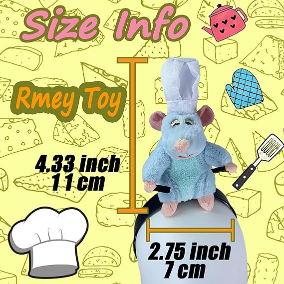 😘Last Day 50% OFF🐭-Chef Ratatouille Hairband Plush