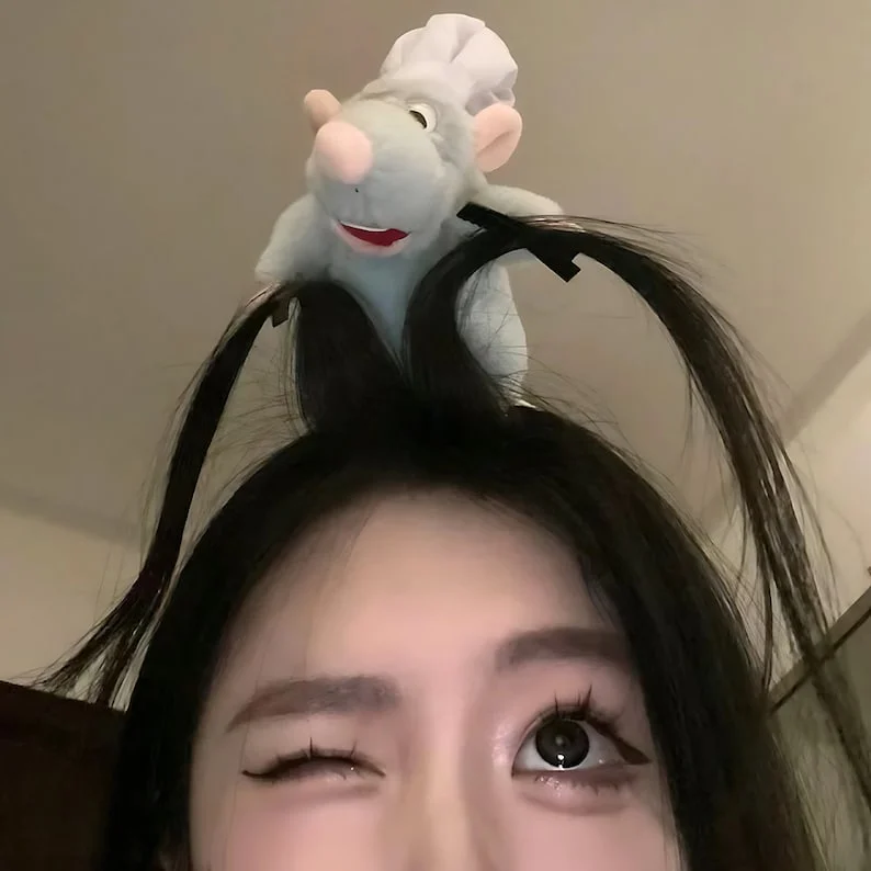 😘Last Day 50% OFF🐭-Chef Ratatouille Hairband Plush