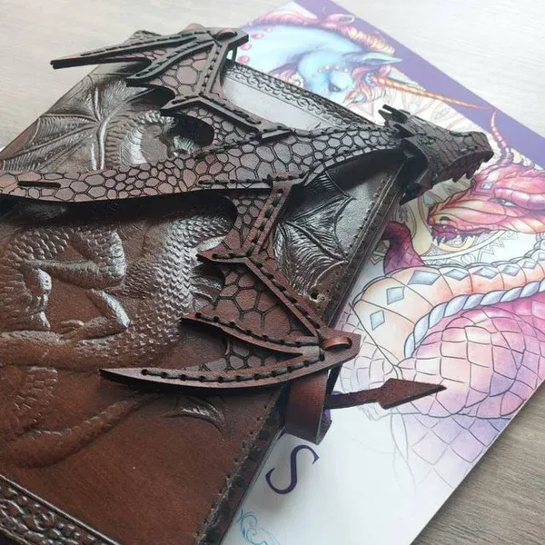 Handmade. Leather Hand Dragon bracelet🐲