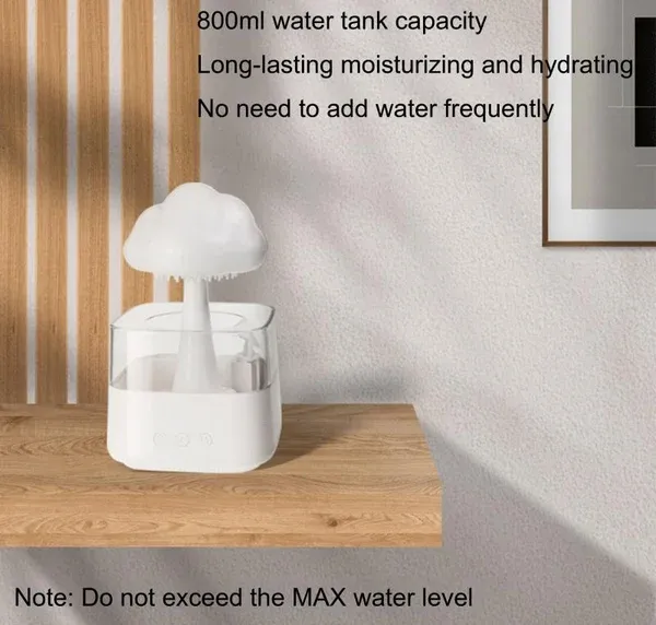 💧Raindrop humidifier/aromatherapy cloud lamp