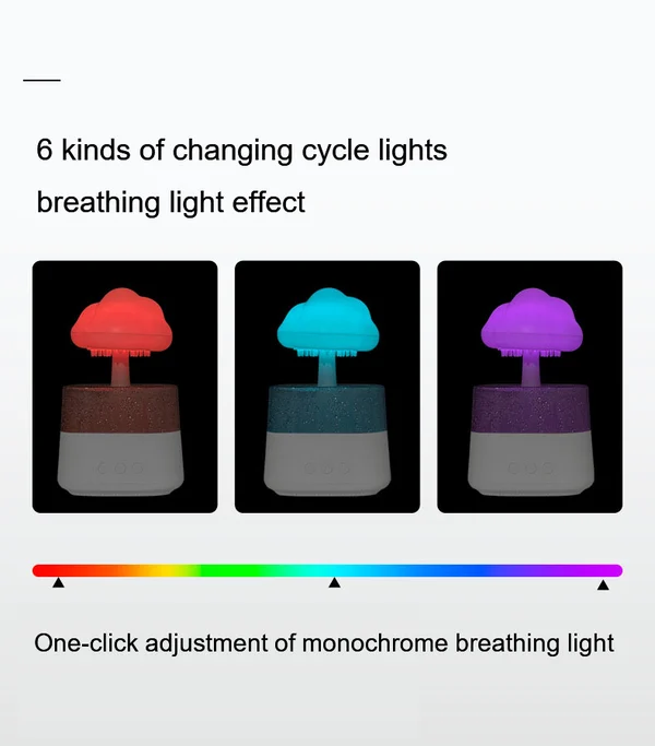 💧Raindrop humidifier/aromatherapy cloud lamp