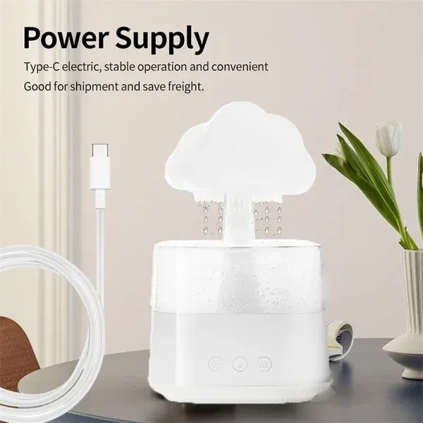 💧Raindrop humidifier/aromatherapy cloud lamp
