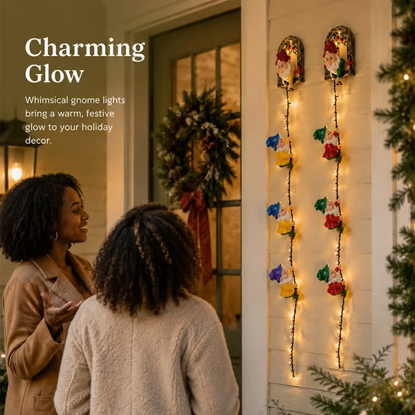 💥 LAST DAY 49% OFF - 🎄 Christmas Gnome String Lights (📦Buy 2 Free Shipping)