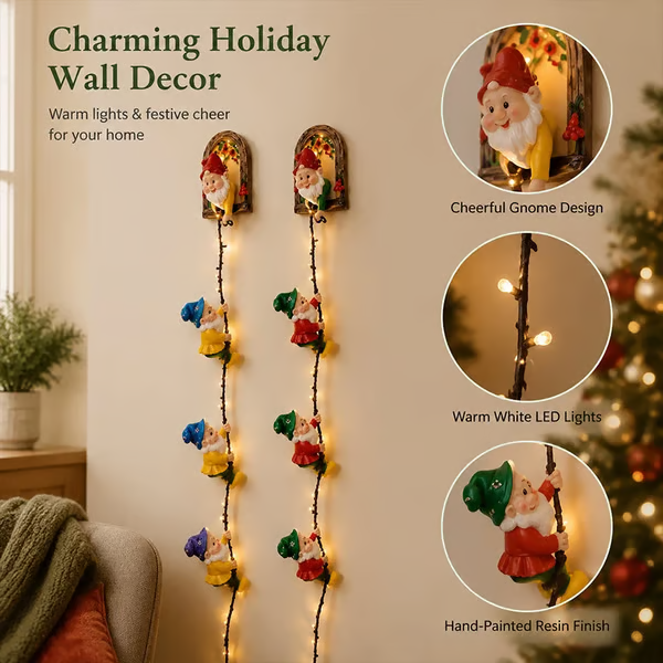 💥 LAST DAY 49% OFF - 🎄 Christmas Gnome String Lights (📦Buy 2 Free Shipping)