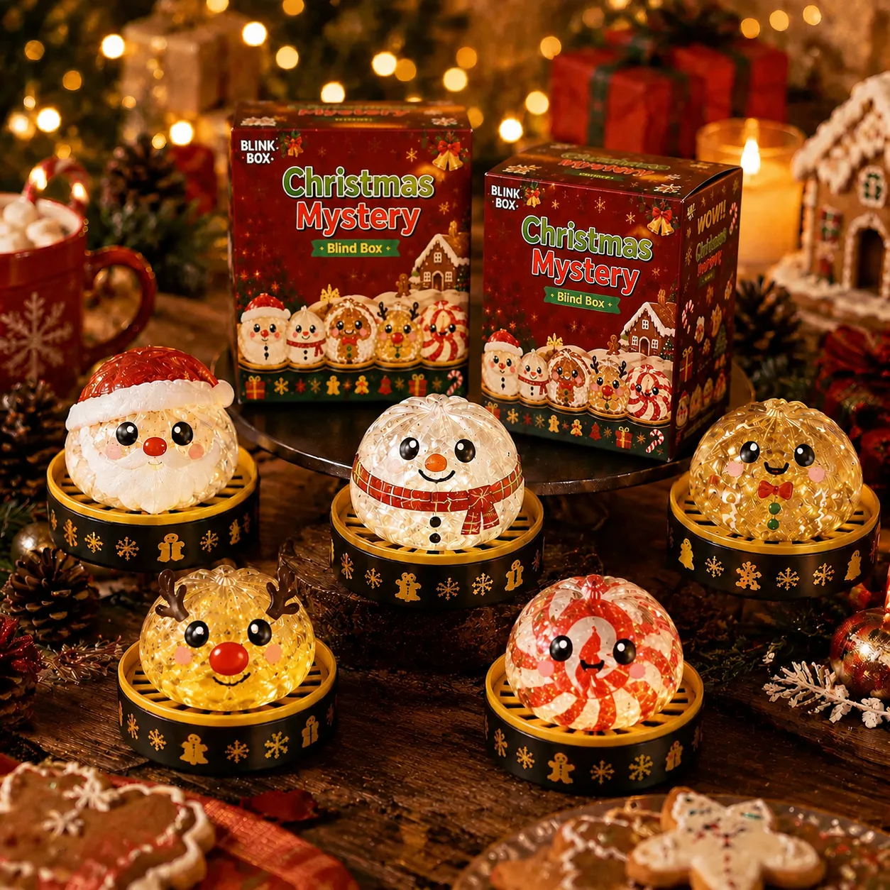 🎄🎅Christmas Squishy Dumplings Mystery Blind Box🎉New Release‑Limited Time Pick‑Your‑Character Sale