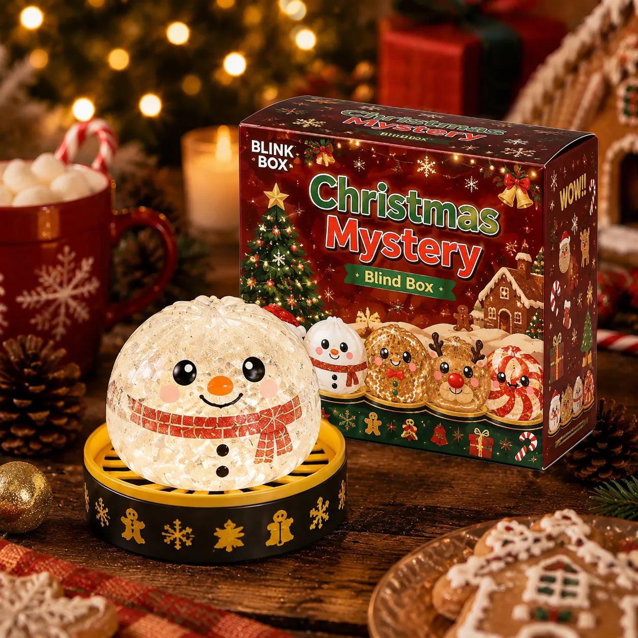 🎄🎅Christmas Squishy Dumplings Mystery Blind Box🎉New Release‑Limited Time Pick‑Your‑Character Sale