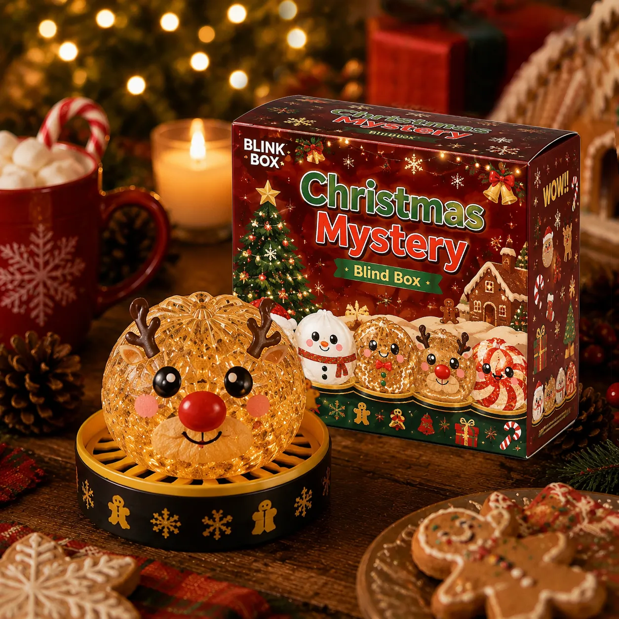 🎄🎅Christmas Squishy Dumplings Mystery Blind Box🎉New Release‑Limited Time Pick‑Your‑Character Sale