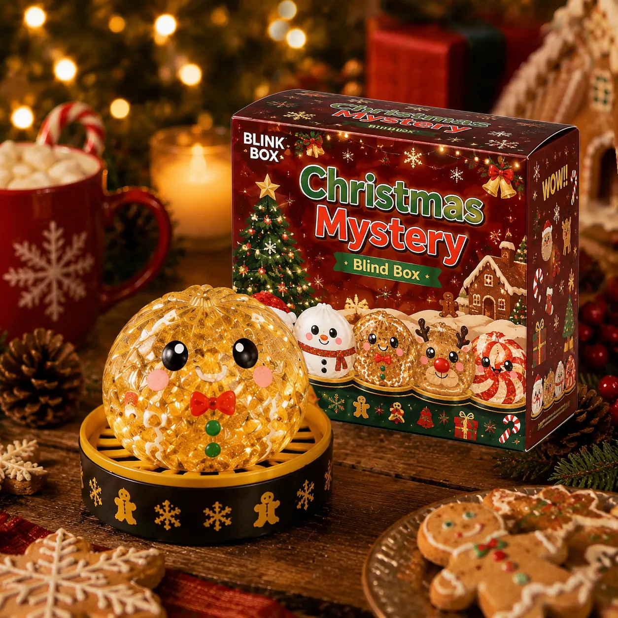 🎄🎅Christmas Squishy Dumplings Mystery Blind Box🎉New Release‑Limited Time Pick‑Your‑Character Sale