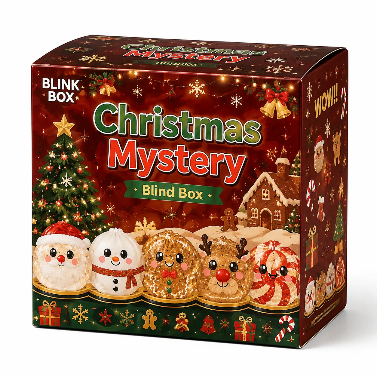 🎄🎅Christmas Squishy Dumplings Mystery Blind Box🎉New Release‑Limited Time Pick‑Your‑Character Sale